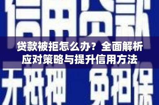弥陀贷款被拒怎么办？全面解析应对策略与提升信用方法