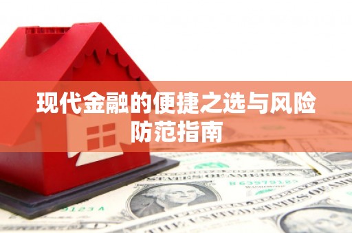 弥陀现代金融的便捷之选与风险防范指南