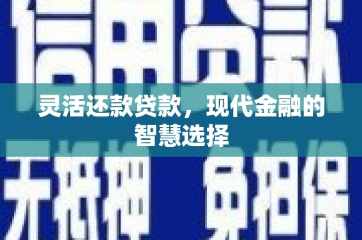 弥陀灵活还款贷款，现代金融的智慧选择