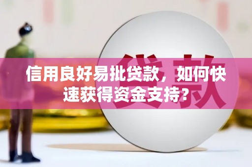 弥陀信用良好易批贷款，如何快速获得资金支持？