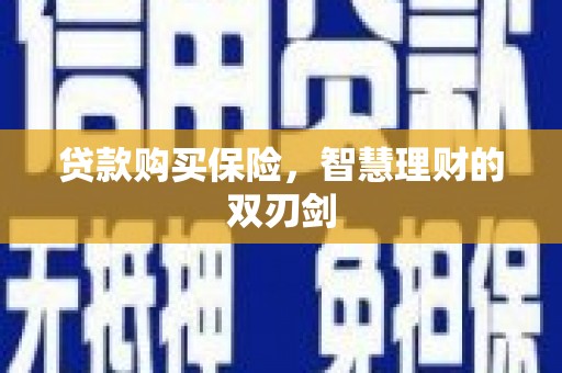弥陀贷款购买保险，智慧理财的双刃剑