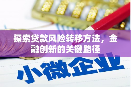 弥陀探索贷款风险转移方法，金融创新的关键路径