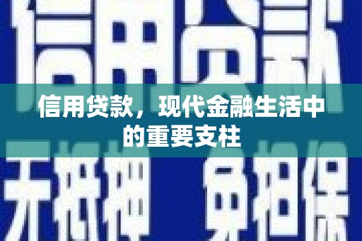 弥陀信用贷款，现代金融生活中的重要支柱