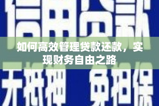 弥陀如何高效管理贷款还款，实现财务自由之路