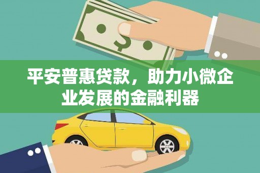 弥陀平安普惠贷款，助力小微企业发展的金融利器