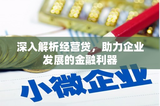 弥陀深入解析经营贷，助力企业发展的金融利器