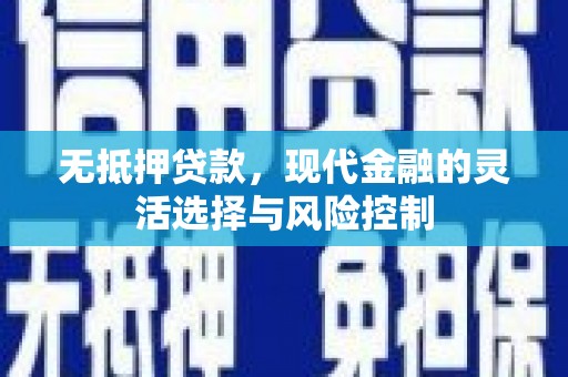 弥陀无抵押贷款，现代金融的灵活选择与风险控制