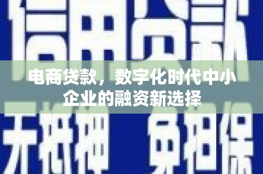 弥陀电商贷款，数字化时代中小企业的融资新选择