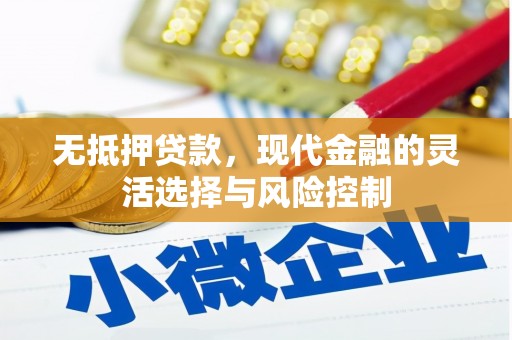 弥陀无抵押贷款，现代金融的灵活选择与风险控制