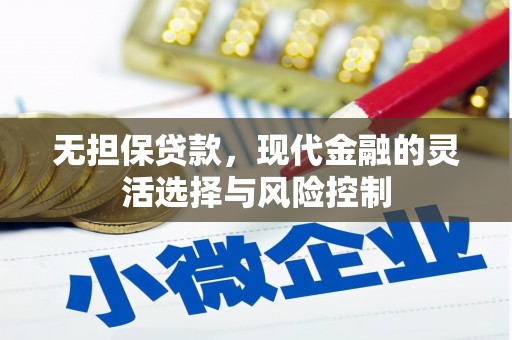 弥陀无担保贷款，现代金融的灵活选择与风险控制