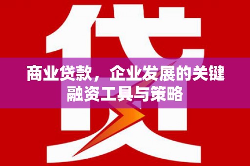 弥陀商业贷款，企业发展的关键融资工具与策略