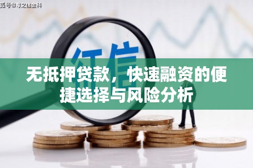 弥陀无抵押贷款，快速融资的便捷选择与风险分析