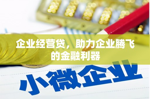 弥陀企业经营贷，助力企业腾飞的金融利器