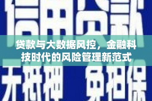 弥陀贷款与大数据风控，金融科技时代的风险管理新范式