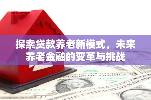 弥陀探索贷款养老新模式，未来养老金融的变革与挑战