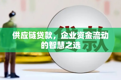 弥陀供应链贷款，企业资金流动的智慧之选