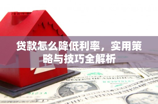 弥陀贷款怎么降低利率，实用策略与技巧全解析