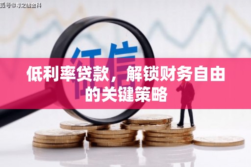 弥陀低利率贷款，解锁财务自由的关键策略