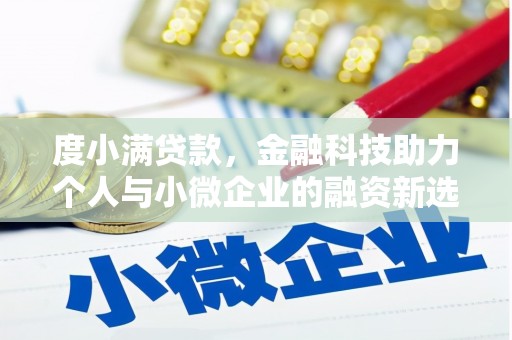 弥陀度小满贷款，金融科技助力个人与小微企业的融资新选择