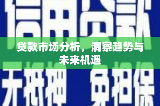 弥陀贷款市场分析，洞察趋势与未来机遇