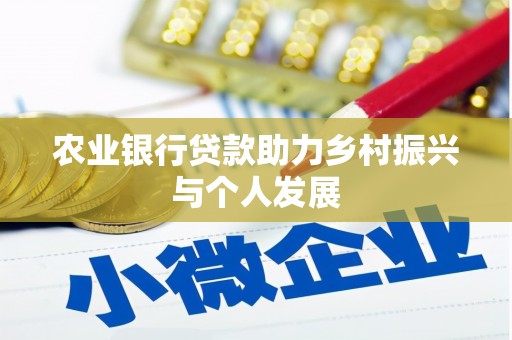 弥陀农业银行贷款助力乡村振兴与个人发展