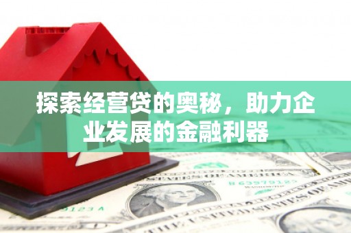 弥陀探索经营贷的奥秘，助力企业发展的金融利器