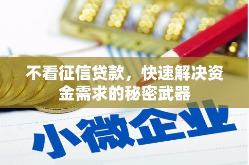 弥陀不看征信贷款，快速解决资金需求的秘密武器