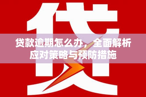 弥陀贷款逾期怎么办，全面解析应对策略与预防措施