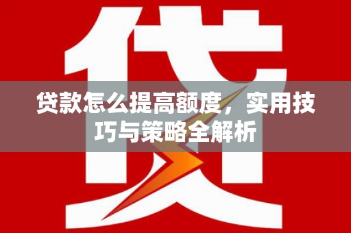 弥陀贷款怎么提高额度，实用技巧与策略全解析