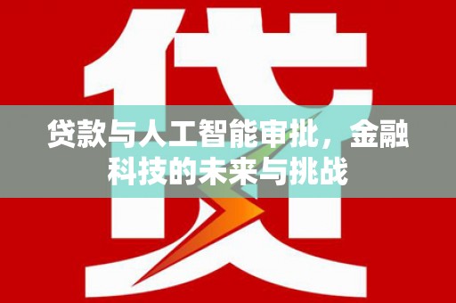 弥陀贷款与人工智能审批，金融科技的未来与挑战