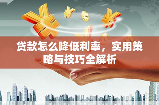 弥陀贷款怎么降低利率，实用策略与技巧全解析