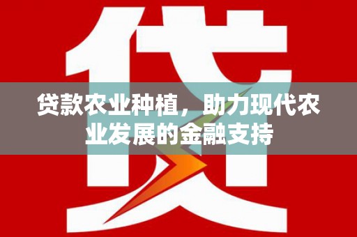 弥陀贷款农业种植，助力现代农业发展的金融支持
